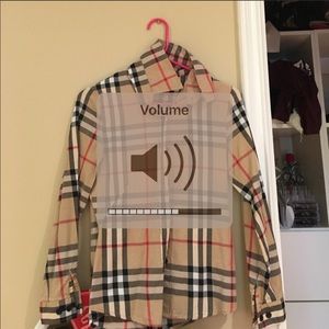 Button up shirt looks like Burberry